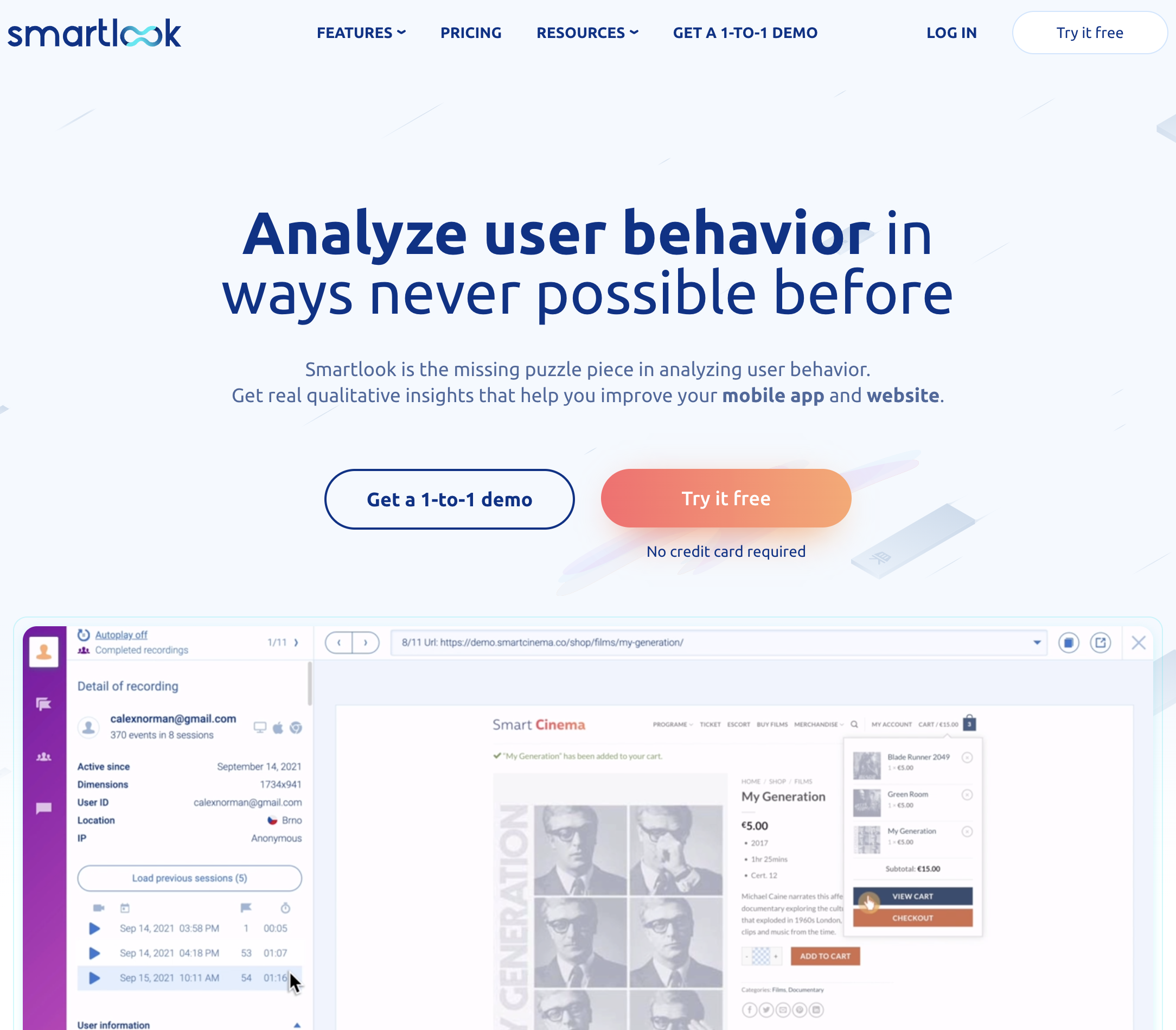 Smartlook → Top UX Tools 2023 / User Testing & Research